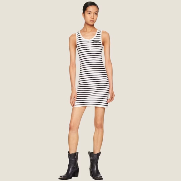 Miu Miu Dresses & Skirts - MIU MIU Striped Sleeveless cotton Dress